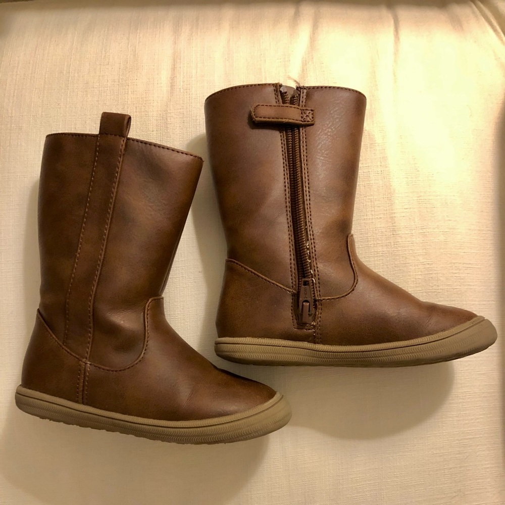 Cat & Jack Brown Boots Size Nine